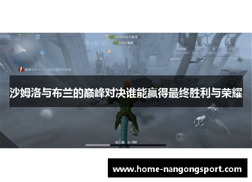 沙姆洛与布兰的巅峰对决谁能赢得最终胜利与荣耀